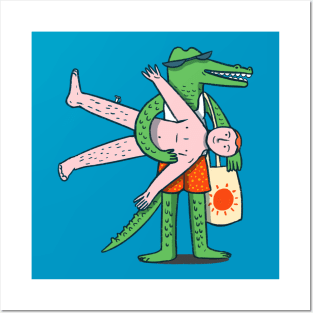 Mr Croco ready for summer Posters and Art